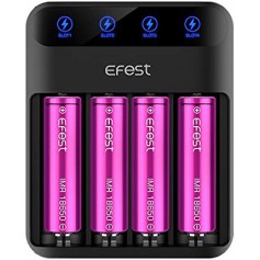 Efest Lush Q4 4-Bay 2A Quick Battery Charger for Li-ion IMR