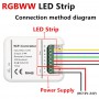 Oem - DC12V-24V Wifi LED Controller RGB/RGBW/RGBWW Strip 16 Million Colors Music and Timer Mode Wifi Control by IOS/Android S...