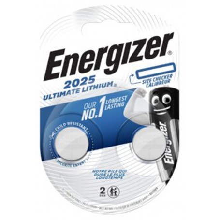 Energizer - Energizer CR2025 (2-Pack) 170mAh 3V lithium button cell battery - Button cells - BL275-CB