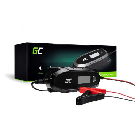 Green Cell - Green Cell 4A 48W oplader voor 6V / 12V accu's met diagnose display - Batterijladers - GC087