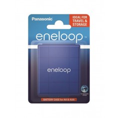 Scatola di trasporto per Panasonic eneloop Blue per batterie Mignon (AA) / Micro (AAA)