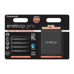 Eneloop, AAA R3 Panasonic Eneloop PRO Rechargeable Batteries + Free storage box, Size AAA, BL337