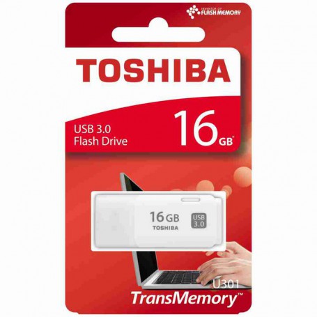 Toshiba - 16GB Toshiba U301 16GB USB 3.0 Pendrive Memory Stick Flash Disk Drive - SD and USB Memory - BL343