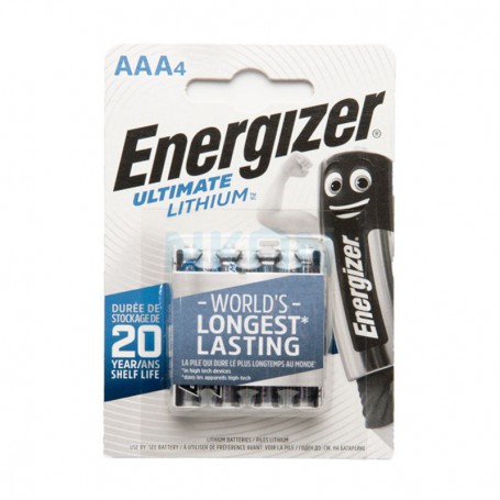 Energizer - AAA L92 Energizer Ultimate Lithium 1250mAh 1.5V - Size AAA - NK429-CB