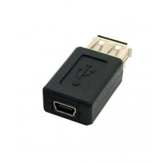 USB A Female naar Mini USB Female Adapter