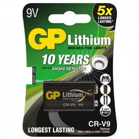 GP - GP Lithium 9V/FR9 CR-9V 800mAh - Other formats - BL358
