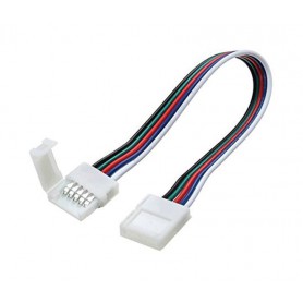 Oem - 12mm 5 Pin RGBW RGBWW LED Click to Click 15cm Connector Cable Wire - LED connectors - LSCCW64