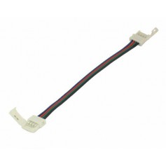 10mm 4 Pin RGB LED Click to Click 15cm Connector Cable Wire