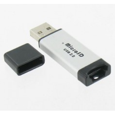 Oem, Micro SD USB reader-writer silver microSD, MicroSDHC, T-Flash, Micro MMC, SD and USB Memory, YPU210