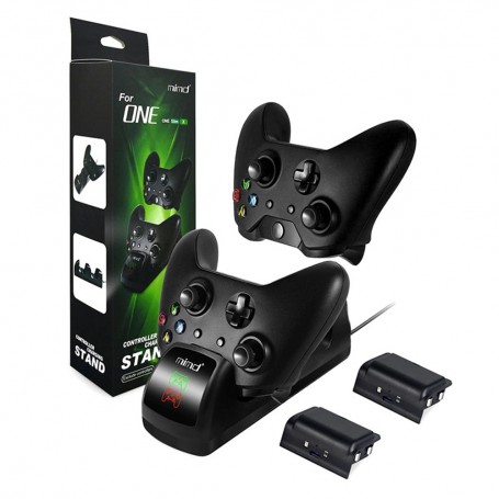 DOBE, Duo Charging Stand + 2 batteries for XBOX One One X and One S, Xbox One, AL1120-XB1