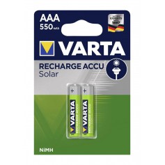 Varta, VARTA AAA oplaadbaar accu voor Solar lampen en toestellen 550mAh, AAA formaat, BS495