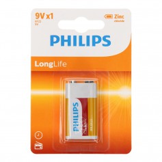 Philips LongLife Zinc 9V 6F22