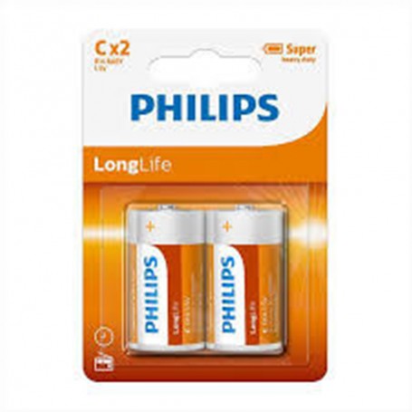 PHILIPS - Philips LongLife Zink C/LR14 - Size C D 4.5V XL - BS499-C14
