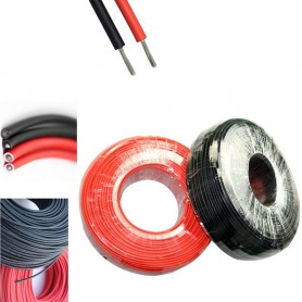Elettro Brescia - 4mm2 (12AWG) Solar Wire - Red or Black - 1 Meter - Cabling and connectors - AL250-SOLAR-CB