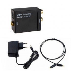 Oem - Digital to Analog Audio Converter box with with 5V EU power supply - Audio adapters - AL1127-AUDIO