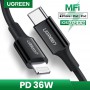 UGREEN, UGREEN MFi Lightning to USB C / USB-C / USB Type C Male, USB adapters, UG-60746-CB
