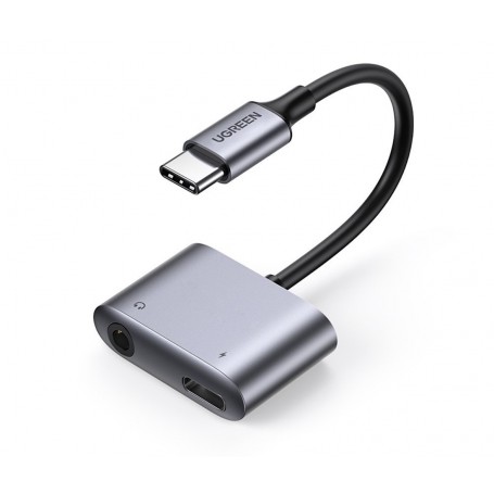 UGREEN, UGREEN 2in1 USB-C / USB C / USB to to 3.5mm and USB-C Adapter, Audio adapters, UG-60164