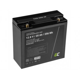 Green Cell, Batteria Green Cell LiFePO4 12.8V 20Ah per pannelli solari e camper, Batteria al LiFePO4, GC107-LPO20AH