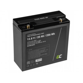 Green Cell, Green Cell LiFePO4 12.8V 20Ah battery for solar panels and campers, LiFePO4 battery, GC107-LPO20AH