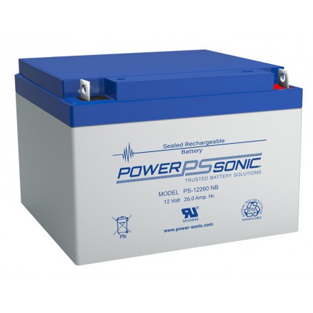 POWER SONIC - POWER SONIC 12V 26Ah T12 PS-12260B Baterie reîncărcabilă plumb-acid -  - PS-12260B