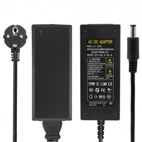 Oem, 4A 12V DC 100-240V LED Strip Adapter Power supply, Plugs and Adapters, APA77