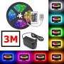 Oem - RGB IP20 LED Strip SMD3528 60led p/m with adapter and RGB controller - LED Strips - AL563-ADP-CB