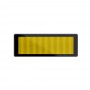 Sertronics, Sertronics Yellow LED name tag 9.3x3cm black edge, LED gadgets, ON6296-YE