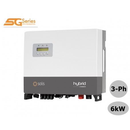 SOLIS - SOLIS 6kW Hybride 5G HV Energy Storage Inverter (incl. 3-phase meter) - Hybrid Inverters - SE218
