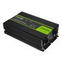 Green Cell, 2000W DC 24V naar AC 230V met USB Stroom Inverter Converter - Pure/Full Sine Wave, Batterij omvormers, GC162-INV20