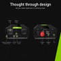 Green Cell - 2000W DC 24V a AC 230V Convertidor convertidor de corriente con USB - Pure/Full Sine Wave - Inversores de baterí...
