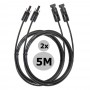 Stäubli - MC4 5 Meter 4mm MC4 Male-FEMALE Cable 2 Pieces - Solar accessoires - Cabling and connectors - S-MC4-5M-2