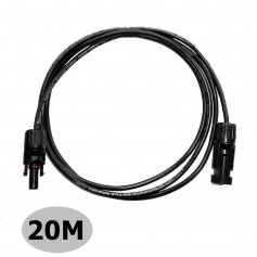 Stäubli, MC4 20 Meter 4mm MC4 Male-FEMALE Cable - Solar accessoires, Cabling and connectors, MC4-20M-1
