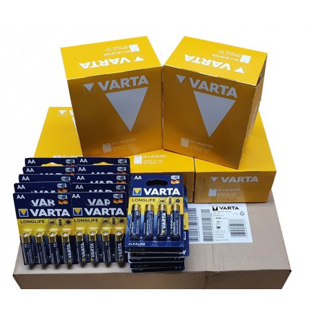 Varta, Masterbox 400x Varta AA / LR6 Longlife Power Alkaline 1.5V, Size AA, BS504