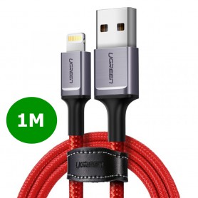 UGREEN - UGREEN MFi Certified Lightning to USB 2.0 A cable 1 Meter Red - iPhone data cables  - UG-80635