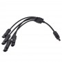 Oem - Cablu conector pentru panoul solar MC4 DC 1x female la 4x male - Cabluri Solare - AL1141-MC4-4M