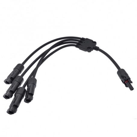 Oem - Cable conector de panel solar MC4 DC 1x hembra a 4x macho - Cables Solares - AL1141-MC4-4M