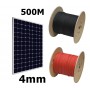 Elettro Brescia - 4mm2 Solar Wire - Red or Black - 500 Meter - Cabling and connectors - 4MM-500-CB