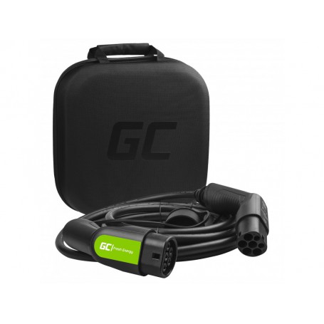 Green Cell, GREEN CELL Tipo 2 7.2kW 5m EV PHEV Cable cargador de coche eléctrico, EV Charge, GC311-EV09