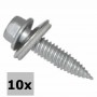 ESDEC Tornillo autorroscante 6,0x25mm SW10 HEX/T30 (1008085) 10 piezas