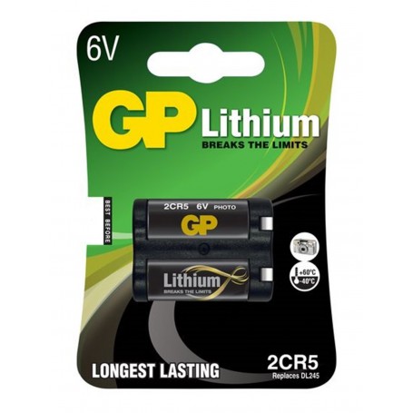 GP, GP 2CR5 6V Lithium Battery, Other formats, BS511-2CR5-CB