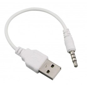 Oem - USB male to 3.5mm Male Jack Audio Cable 30cm White - Audio adapters - AL254-3.5MM