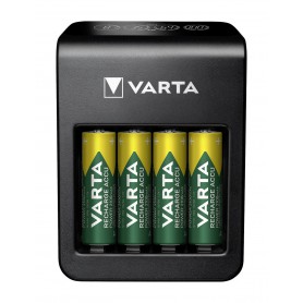 Varta - Varta AA AAA 9V LCD Wal-Plug 4-Bay oplader inclusief 4x 2100mAh AA batterijen - Batterijladers - BS516