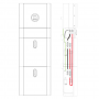 KSTAR - KSTAR 10kW H3-H5 Cabluri conector pentru 2 baterii (accesorii suplimentare) - Cabluri pentru baterii - 10KW-CABLE