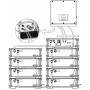 FOX ESS, FOX HV BMS-V2 para 2x hasta 8x baterías FOX FE-HV2600-V2 52V 2.6kWh, Monitor de batería, SE207