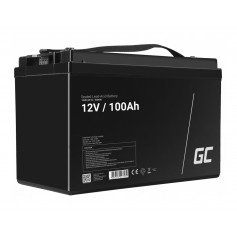 Green Cell, Green Cell 12V 100Ah B5 (M6 Bolt) VRLA AGM Batteria, Piombo-acido (AGM e Gel) Batterie, GC367-AGM30