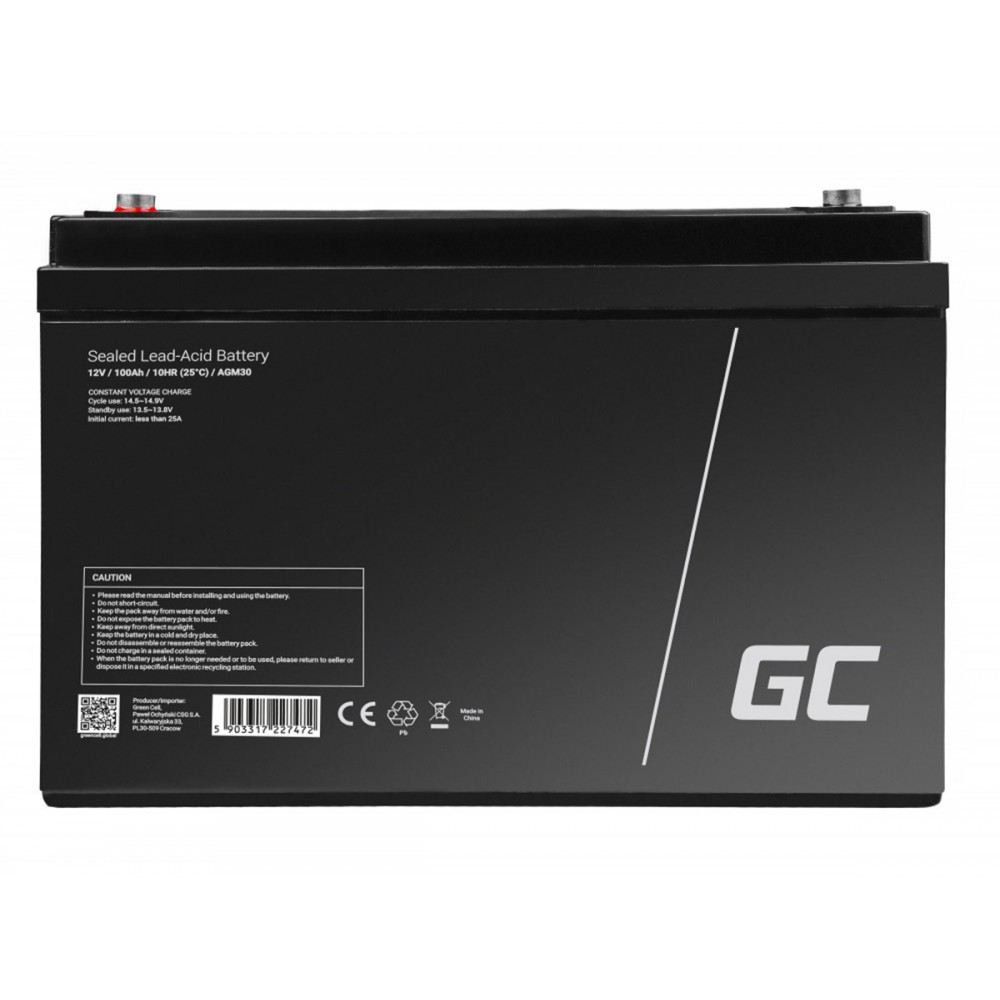 Batterie au plomb VRLA GEL 12V/100Ah