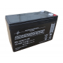 POWER SONIC, POWER SONIC 12V 7Ah F1 4.8mm PS-1270 Rechargeable Lead-acid Battery (replacement for Panasonic LC-R127R2PG), Bat...