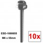 ESDEC, 10x ESDEC Mounting Screw M6 x 55mm (ESD-1000655), Solar Mounting Material, SE320
