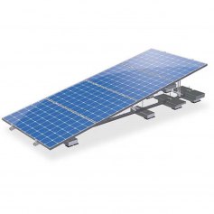 Van der Valk - ValkQuattro Juego completo de plataforma de montaje para 4 paneles solares Landscape - 10° - Van der Valk - Ma...