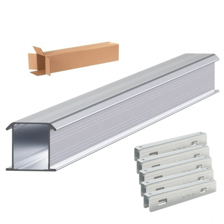 ESDEC - ESDEC 41.76M (27x 1.55m) + 18x Cuplaj șine ClickFit EVO Kit șină de montare - Material de montaj solar - SE065-41.76-...